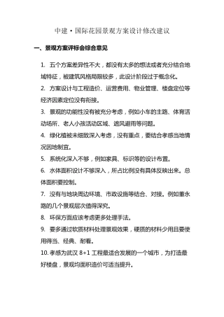 景观修改建议及成果要求