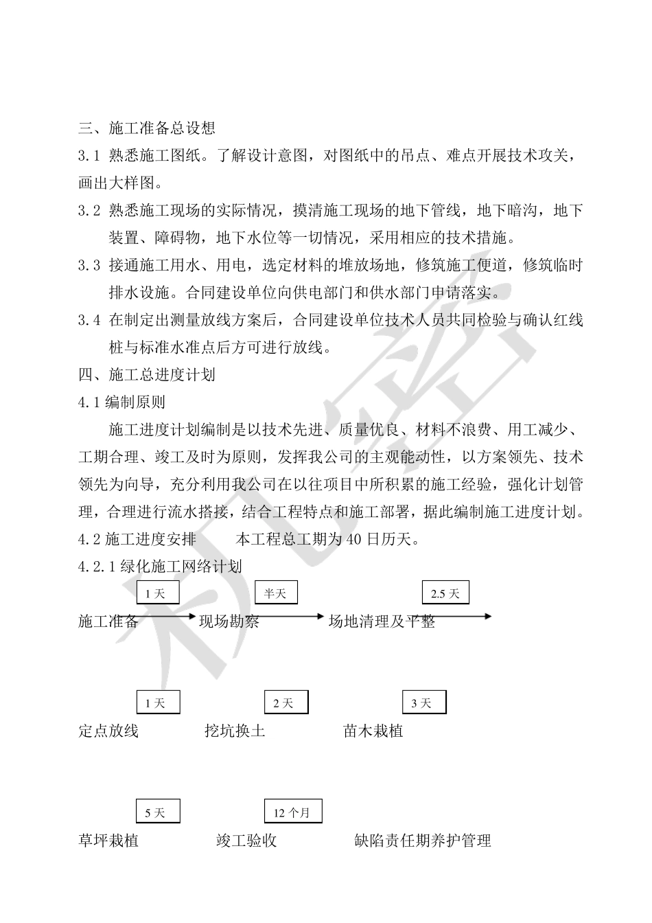 景观绿化工程施工组织设计方案_第2页