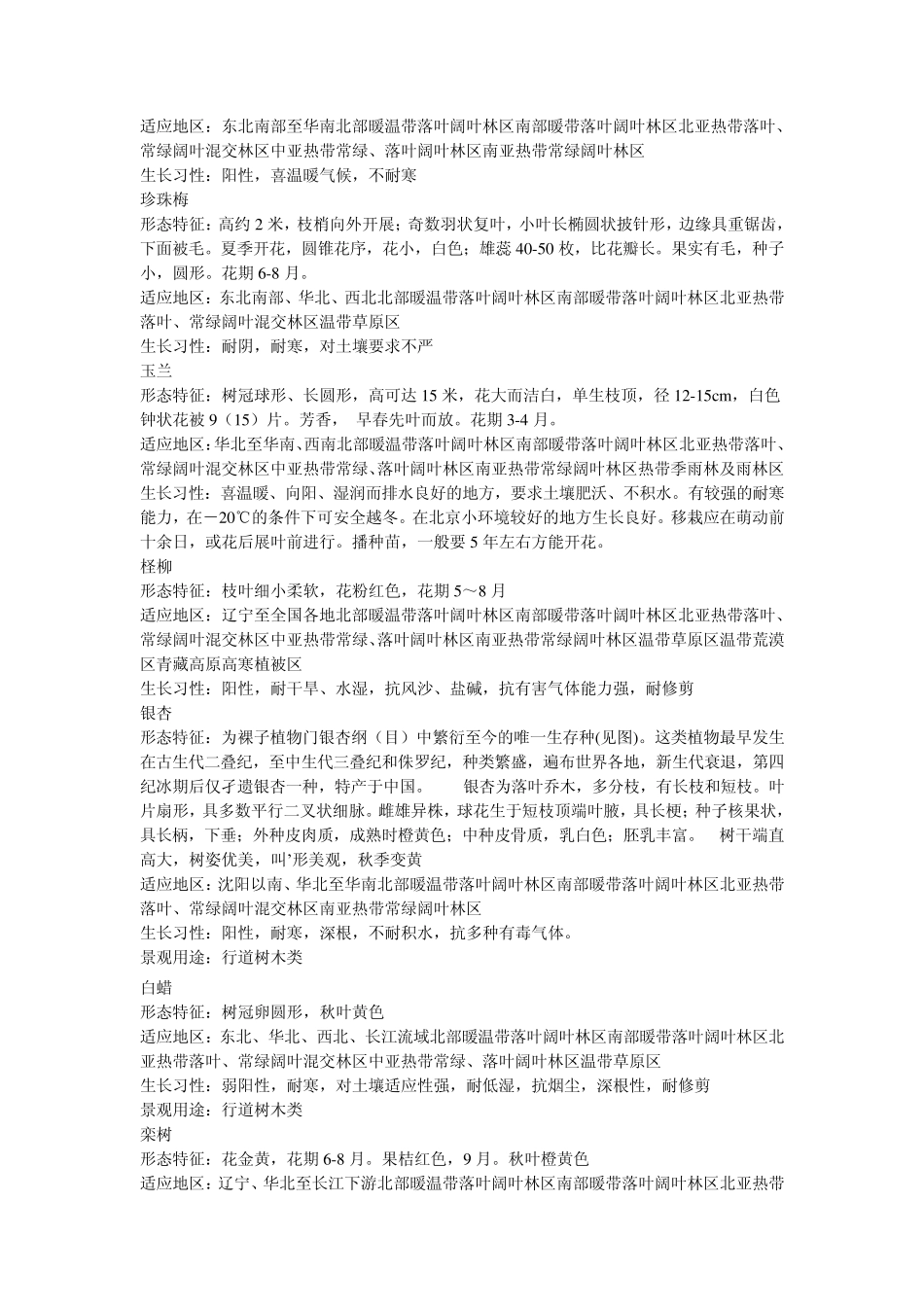 景观设计中常用植物简介_第3页