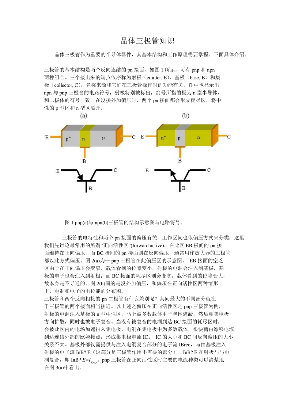 晶体管结构与工作原理_第1页