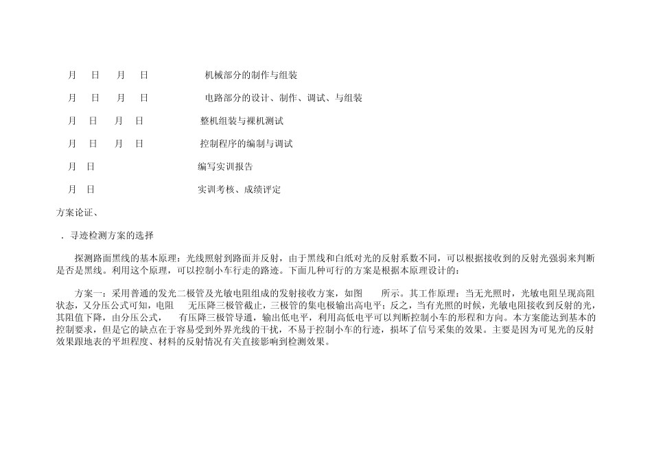 智能小车实训报告_第2页