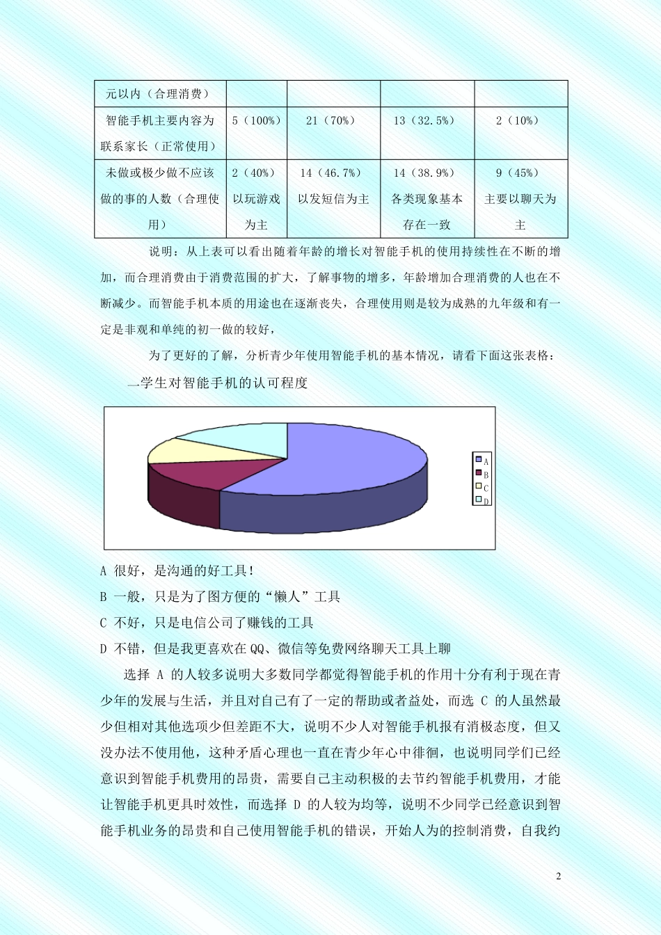 智能手机对青少年学习生活的影响调查报告_第3页