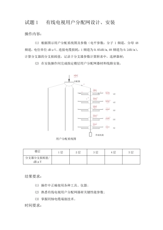 智能楼宇题库(实操)