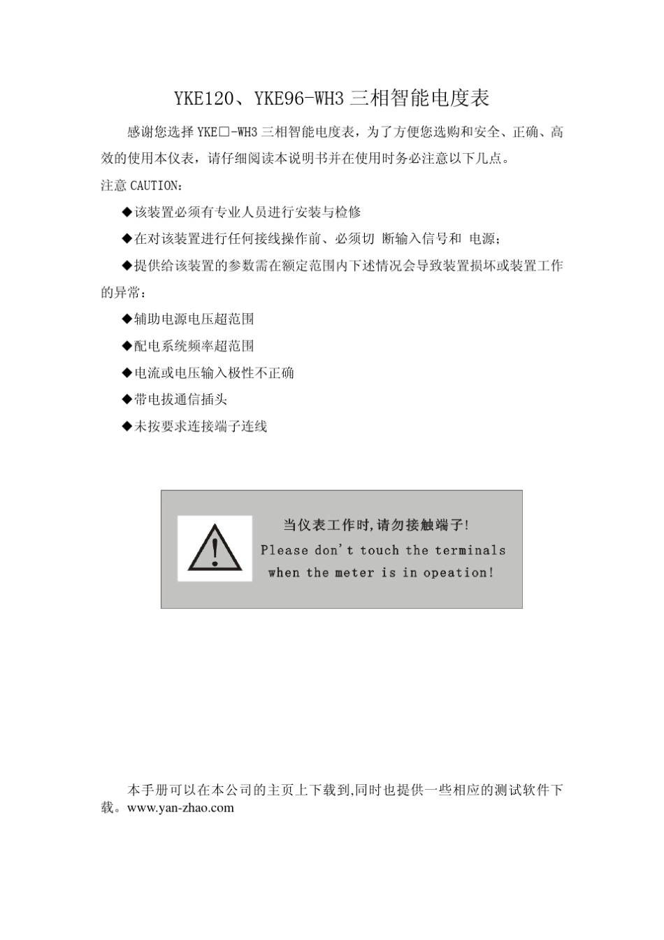 智能电能表说明书_第2页