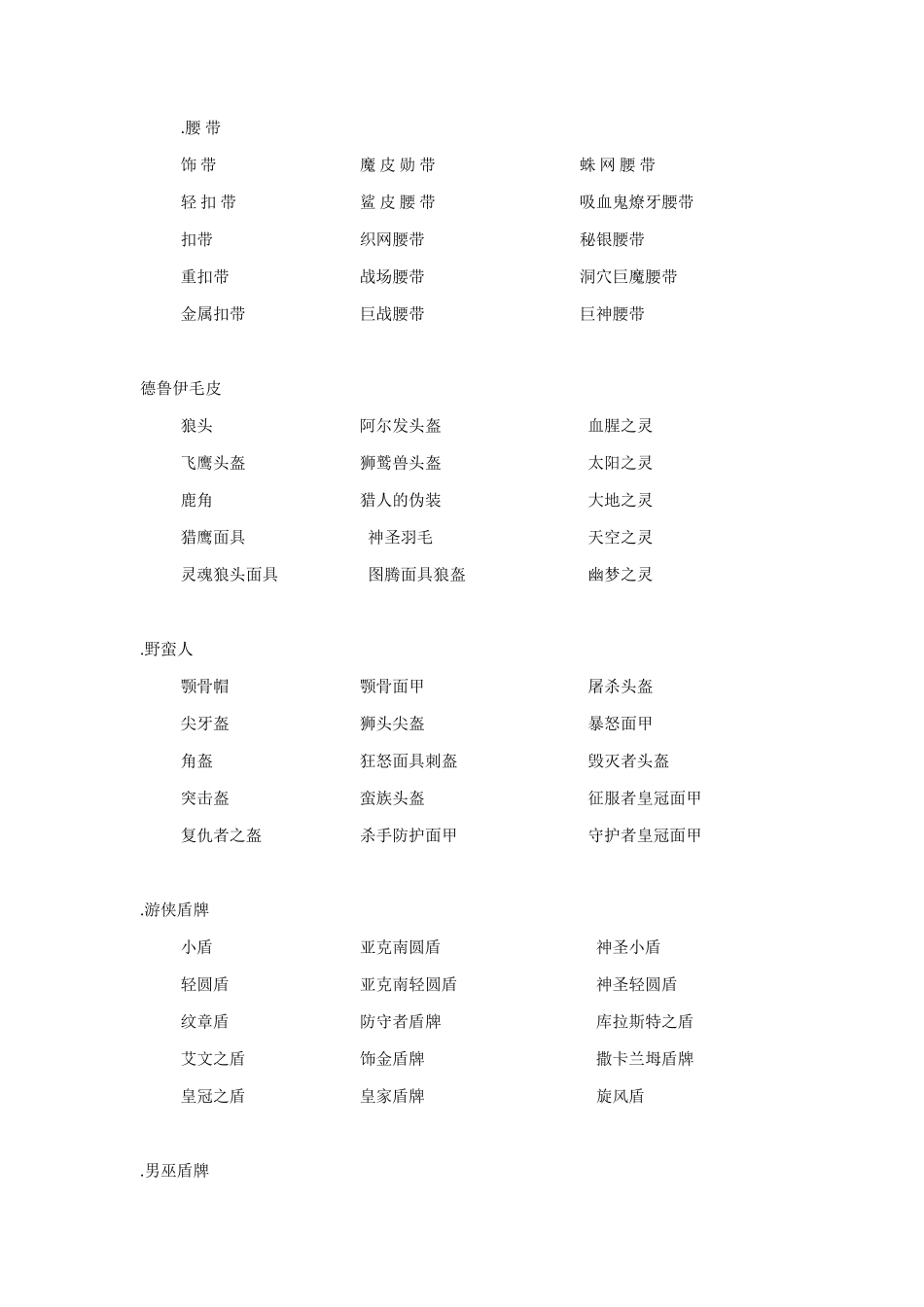 暗黑2暗金物品大全_第3页