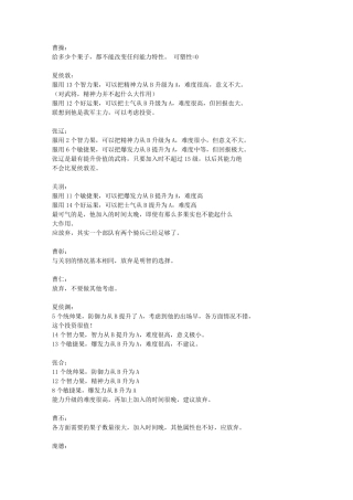 曹操传果子分析