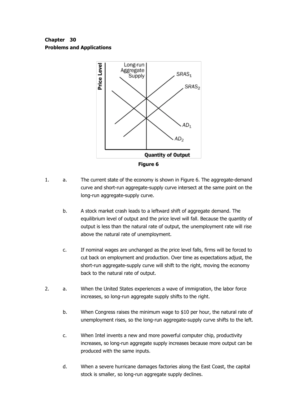 曼昆宏观经济学最新英文版参考答案第33章_第1页