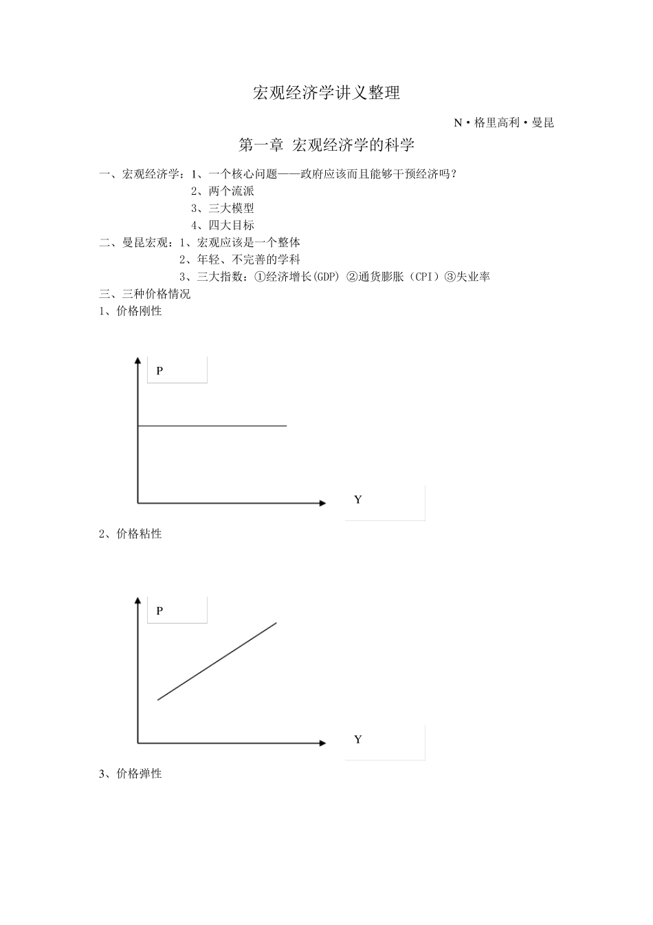 曼昆宏观经济学精要笔记_第1页