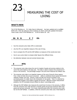 曼昆经济学原理第五版答案英文ch23