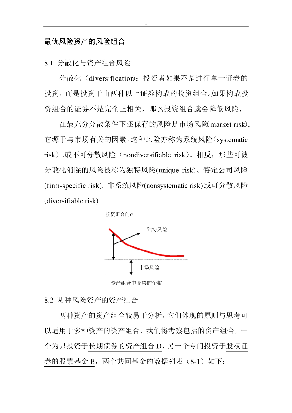 最优风险资产风险组合_第1页