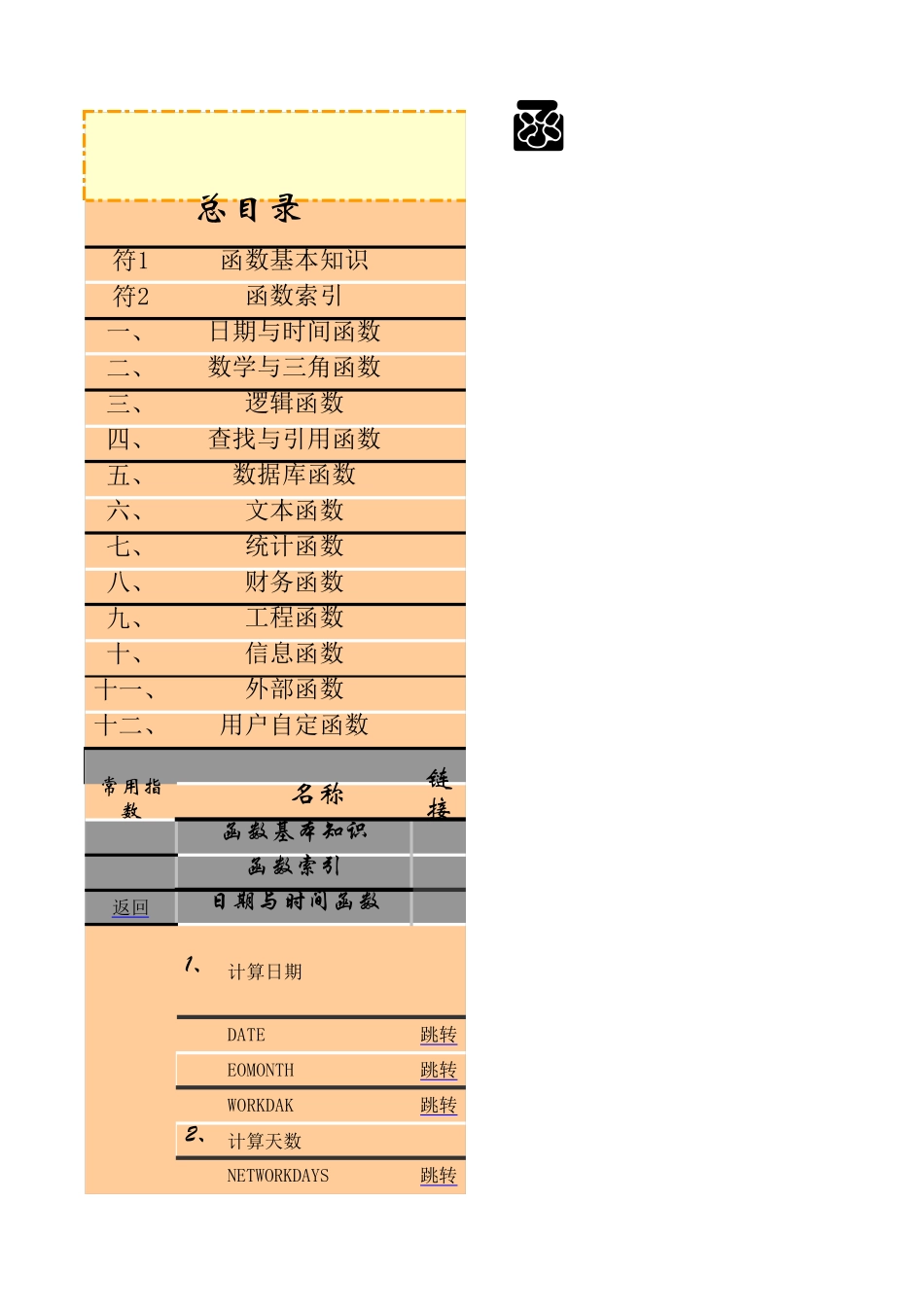 最全Excel函数公式大全_第1页
