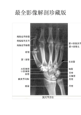 最全影像解剖影像图谱珍藏版