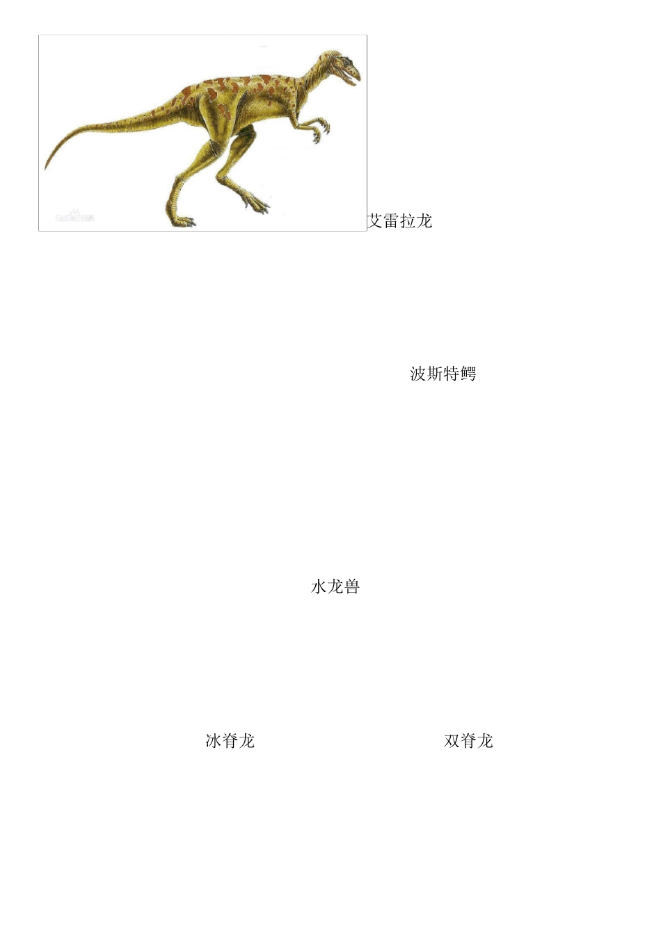 最全恐龙名字以及图片恐龙图集_第3页