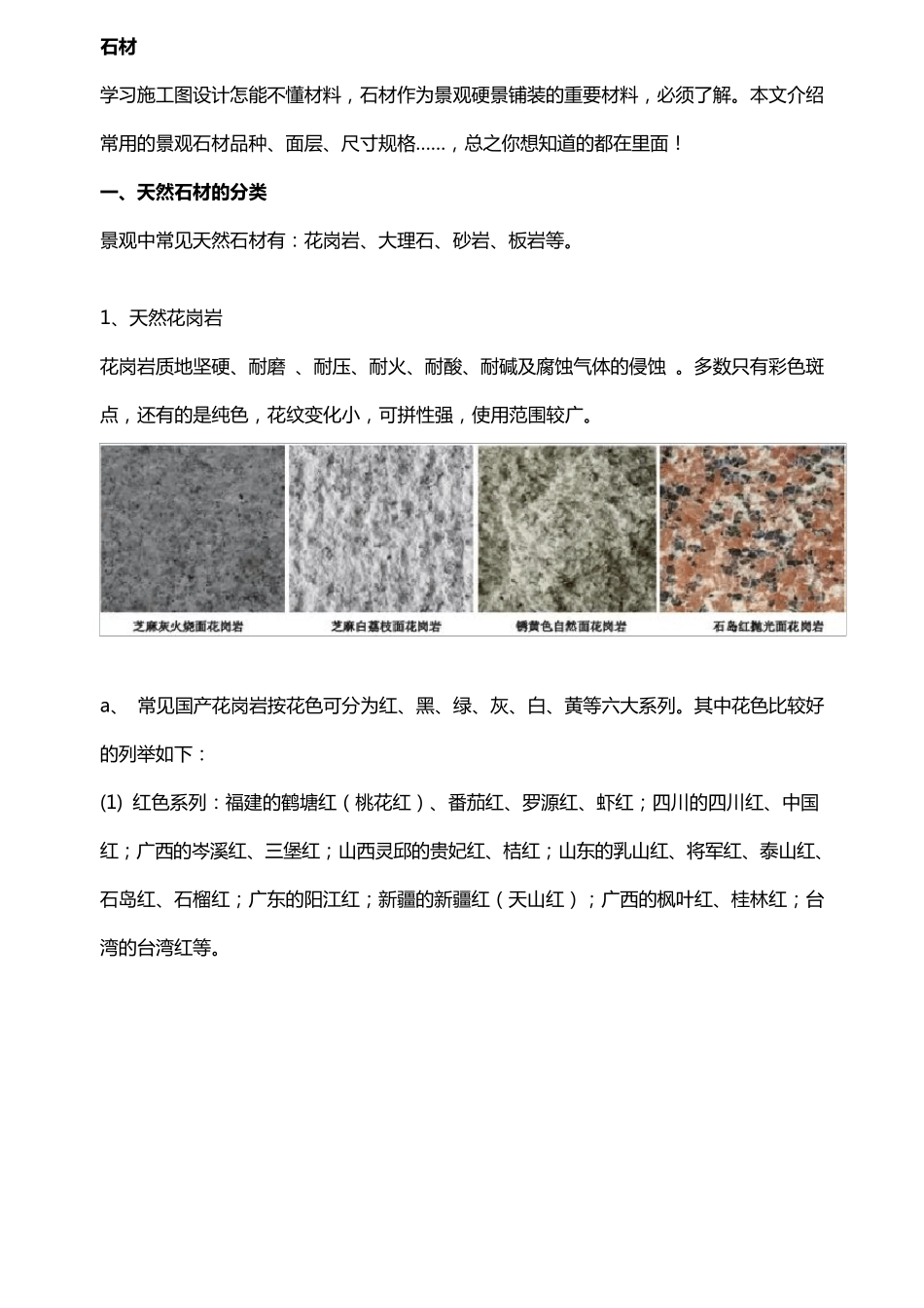 最全最细景观石材面层尺寸_第1页