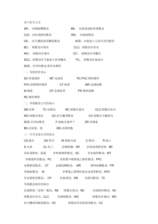 最全电气符号大全