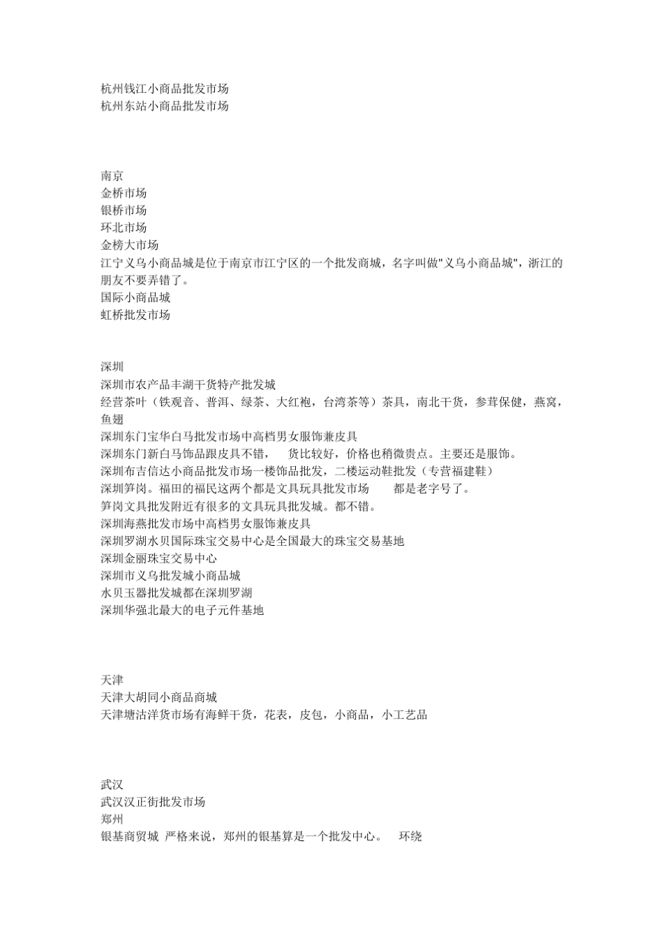 最全的中国批发市场大全_第2页