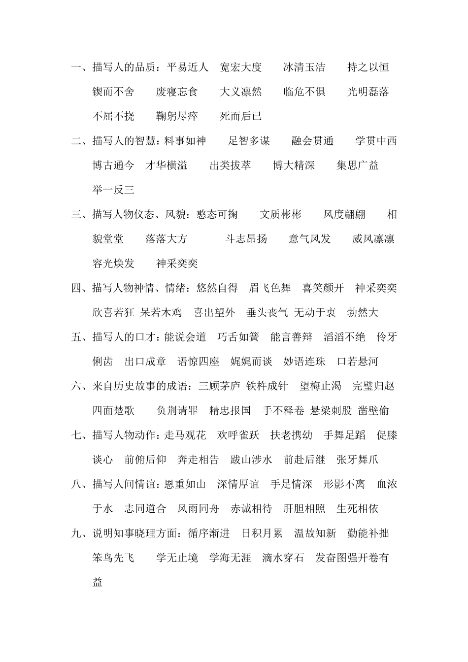 最全的成语资料_第1页