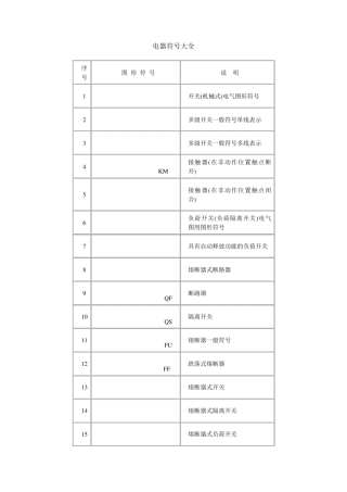 最全的电路符号大全