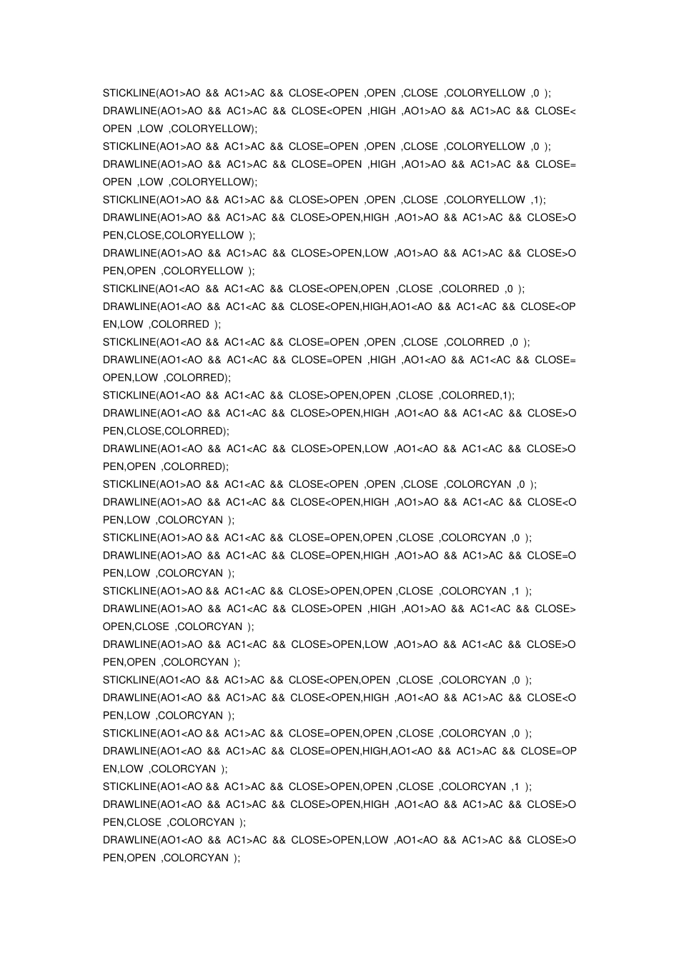 最全的鳄鱼组线混沌操作ACAO股票指标程序源码_第3页