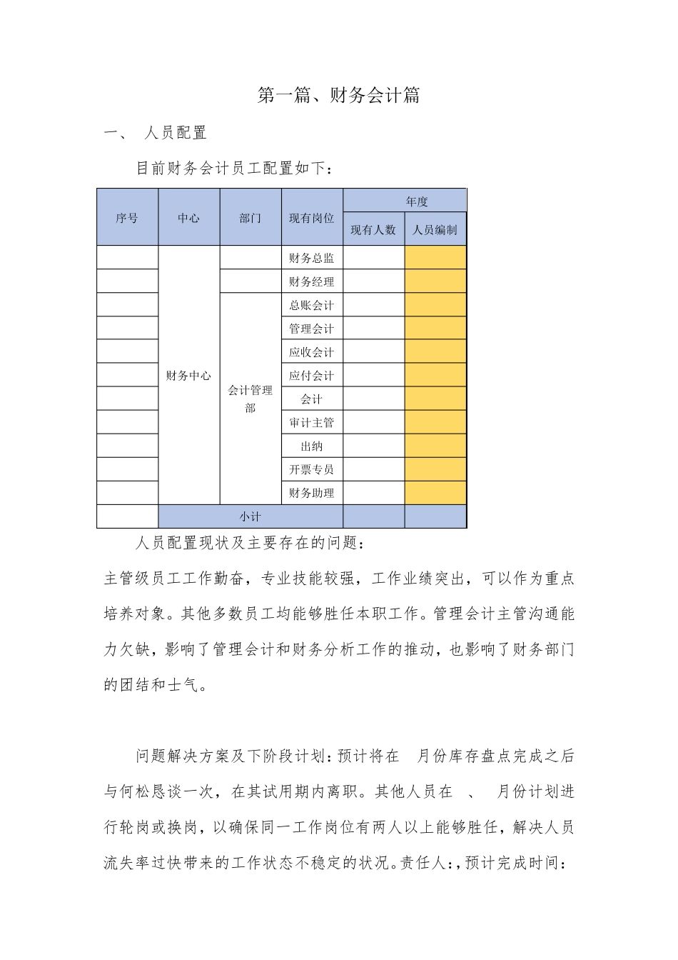 最全面的财务部门工作总结_第2页