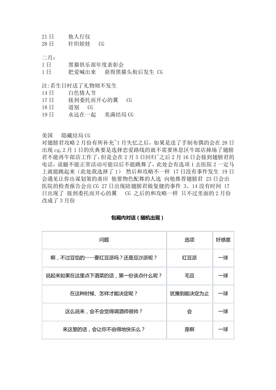 最后的伴侣_猫之俱乐部攻略_第3页