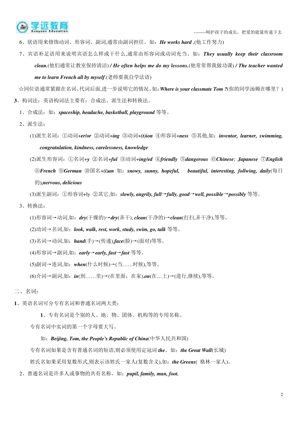 最完整的初中英语语法大全_第2页