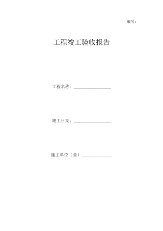 最完整的验收报告