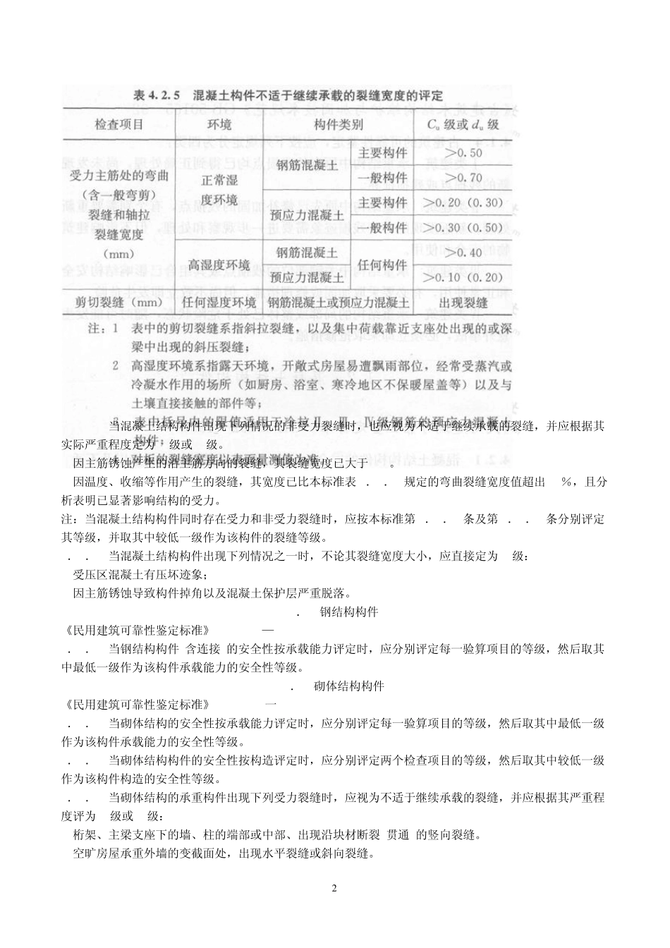 最新(2009)工程建设标准强制性条文第8篇鉴定、加固和维护_第2页