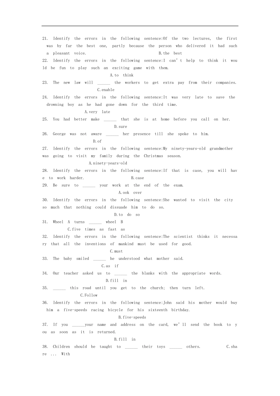 最新2018北京中医药大学远程教育学院英语1作业15汇_第2页