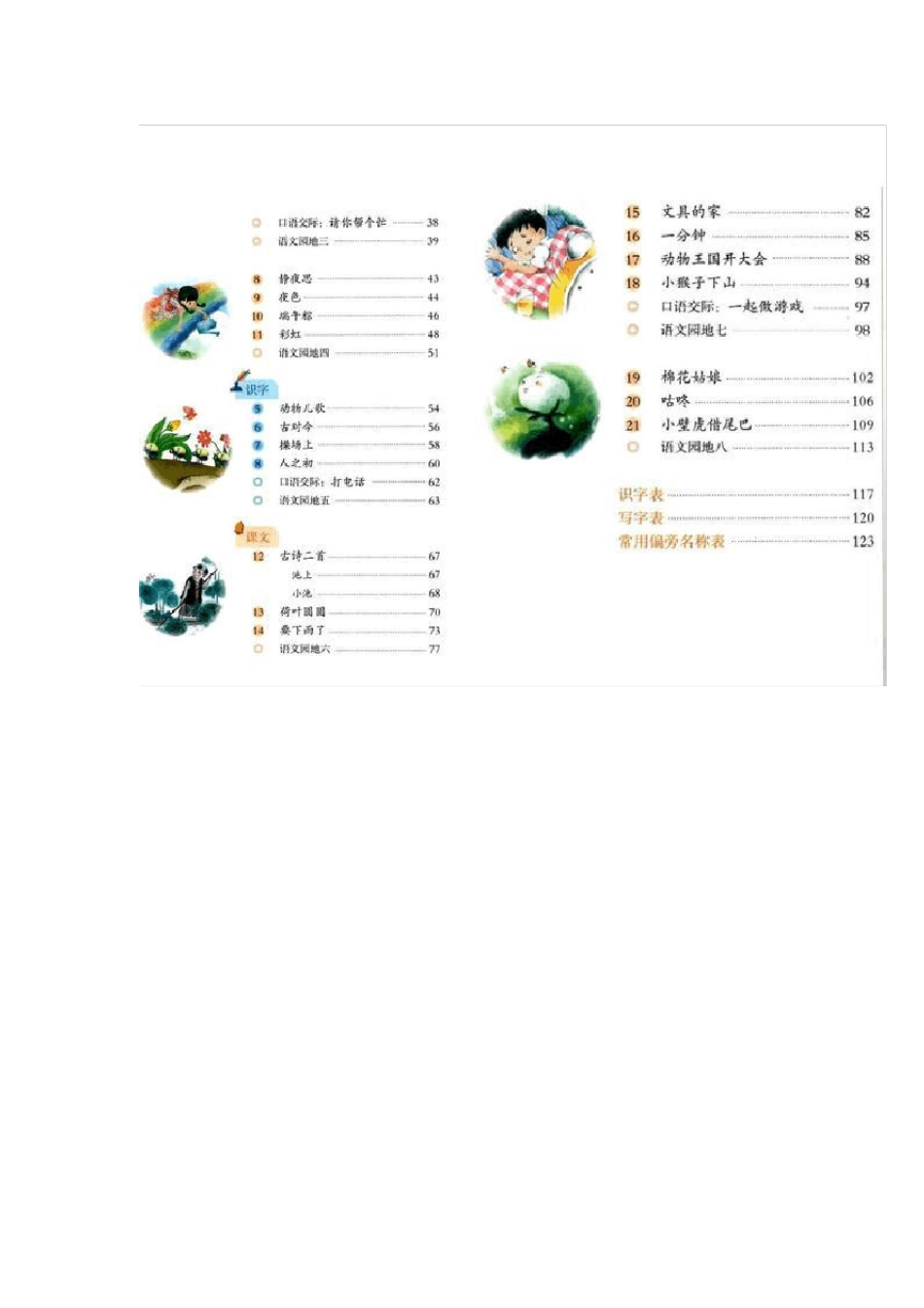 最新2018部编人教版小学一年级语文下册电子课本全_第2页