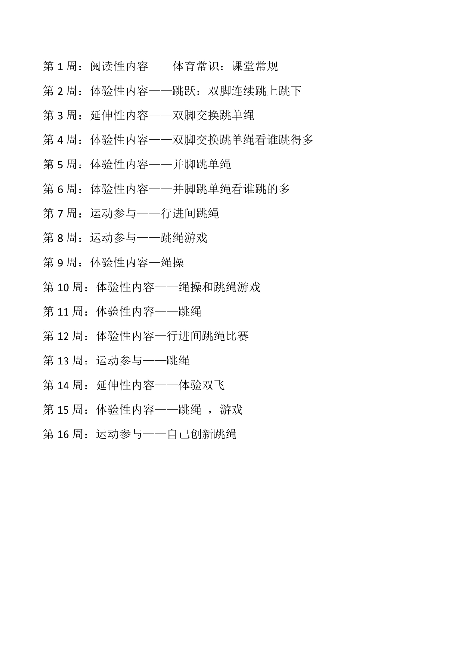 最新XX小学跳绳社团活动方案完美版_第2页