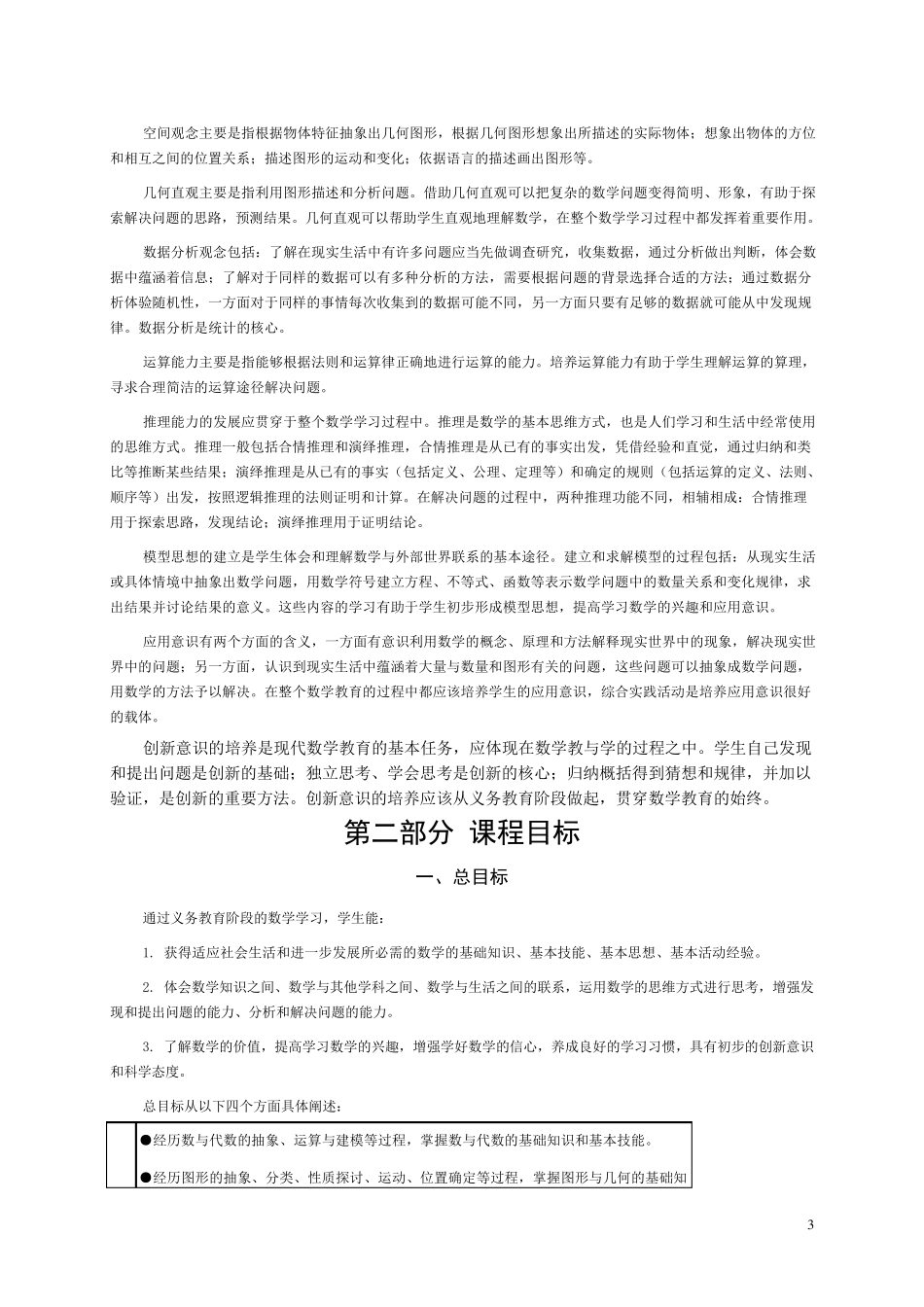 最新《义务教育数学课程标准(2011年版)》_第3页