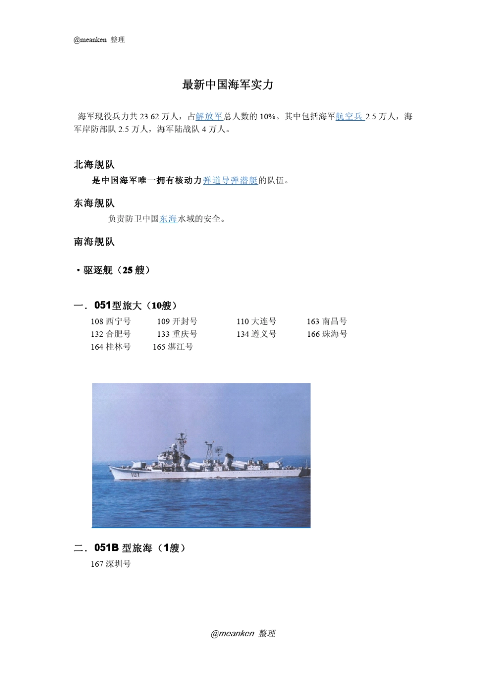 最新中国海军实力(2012)_第1页