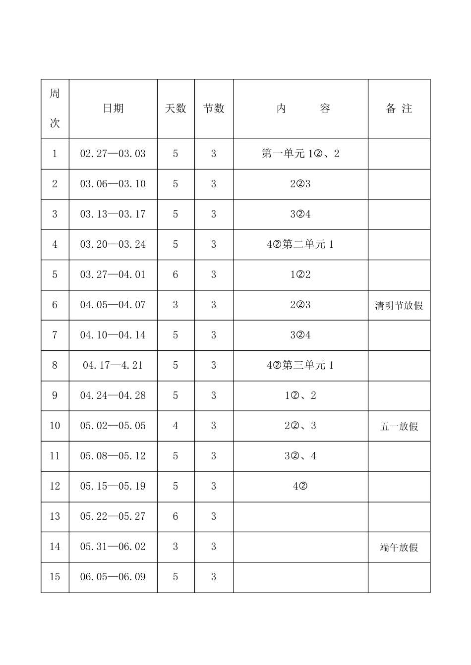 最新人教版一年级下册道德与法治教学计划_第3页