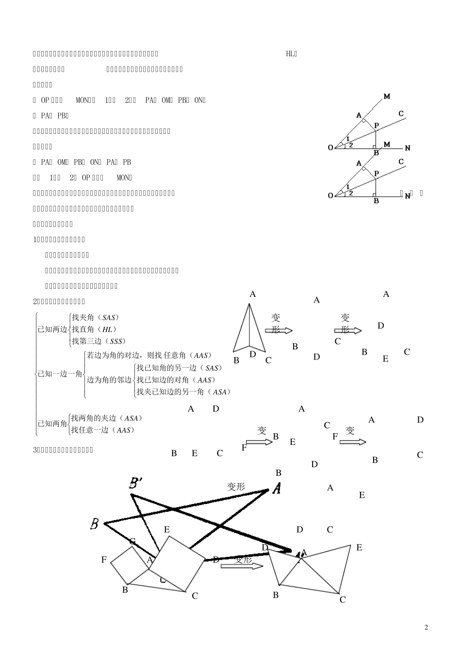 最新人教版八年级数学上册第1113章知识点整理_第2页