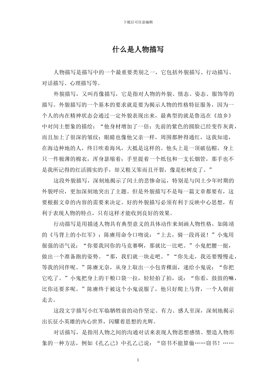 什么是人物描写_第1页