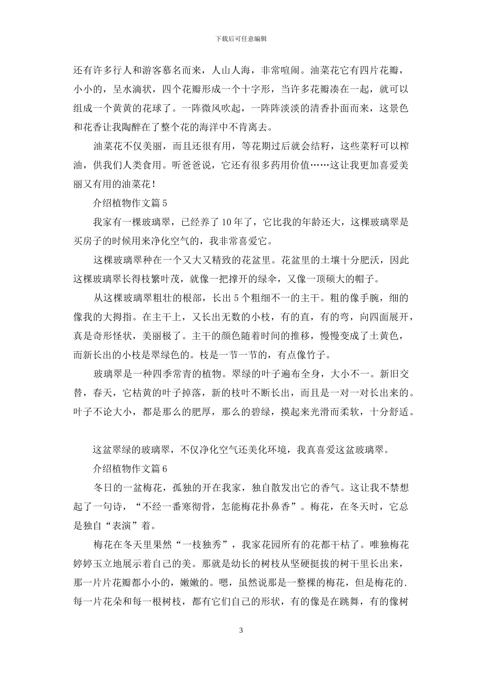 介绍植物作文9篇_第3页