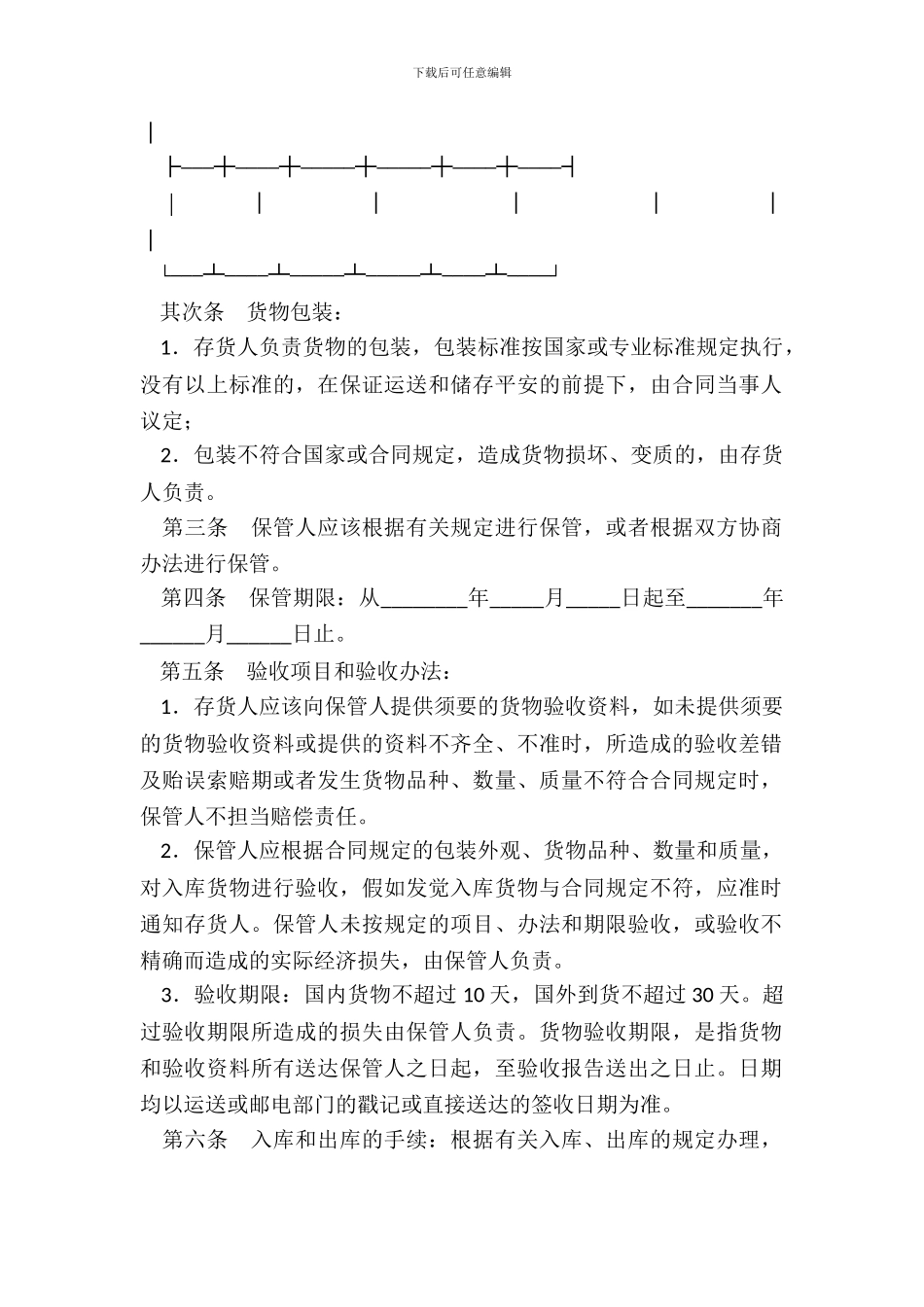 仓储合同(样式四)_第3页