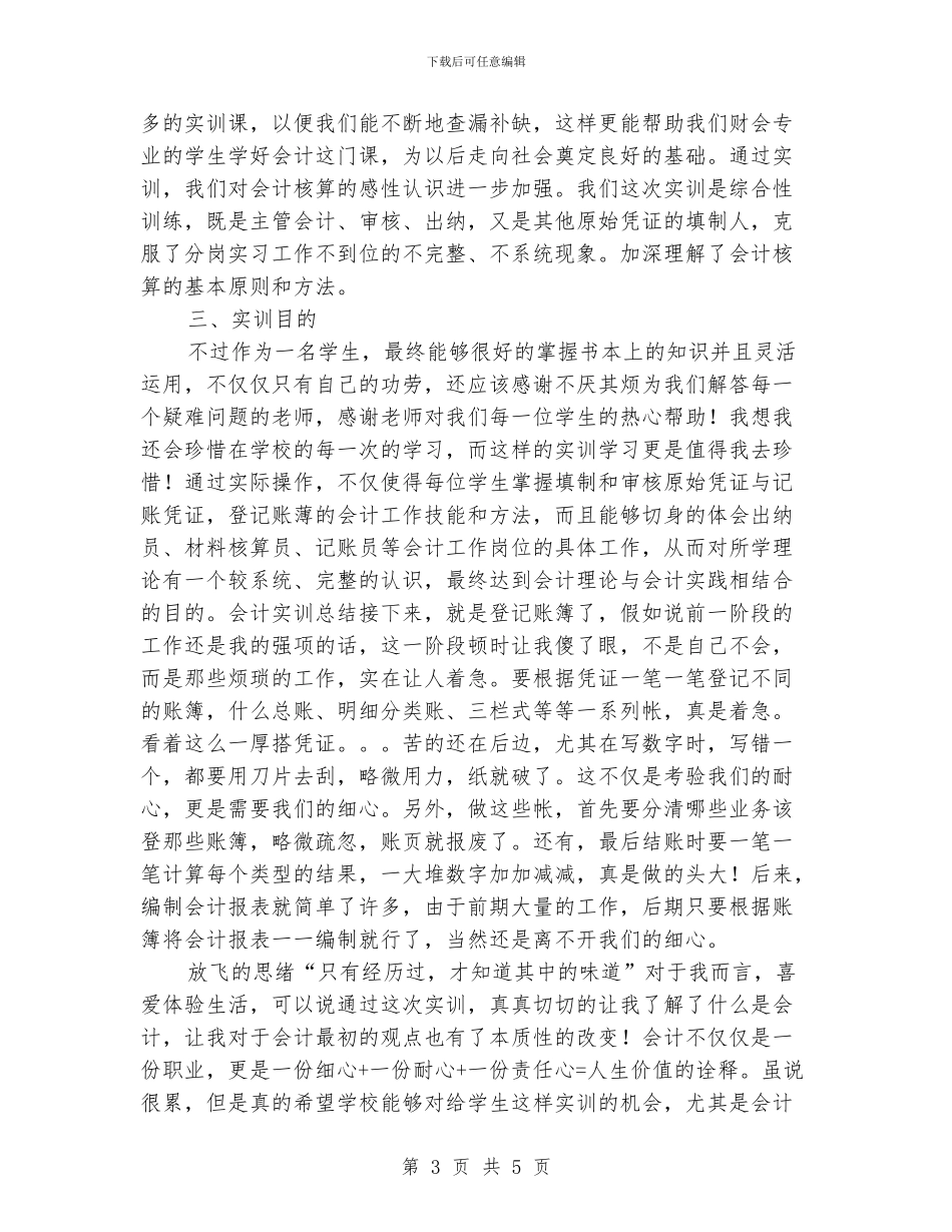 会计职业技能实训汇报_第3页