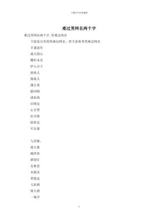 伤心男网名两个字