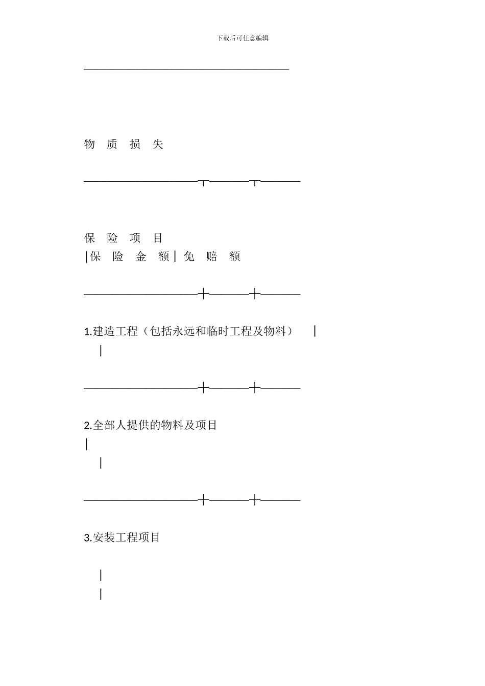保险单(建筑安装3)_第3页