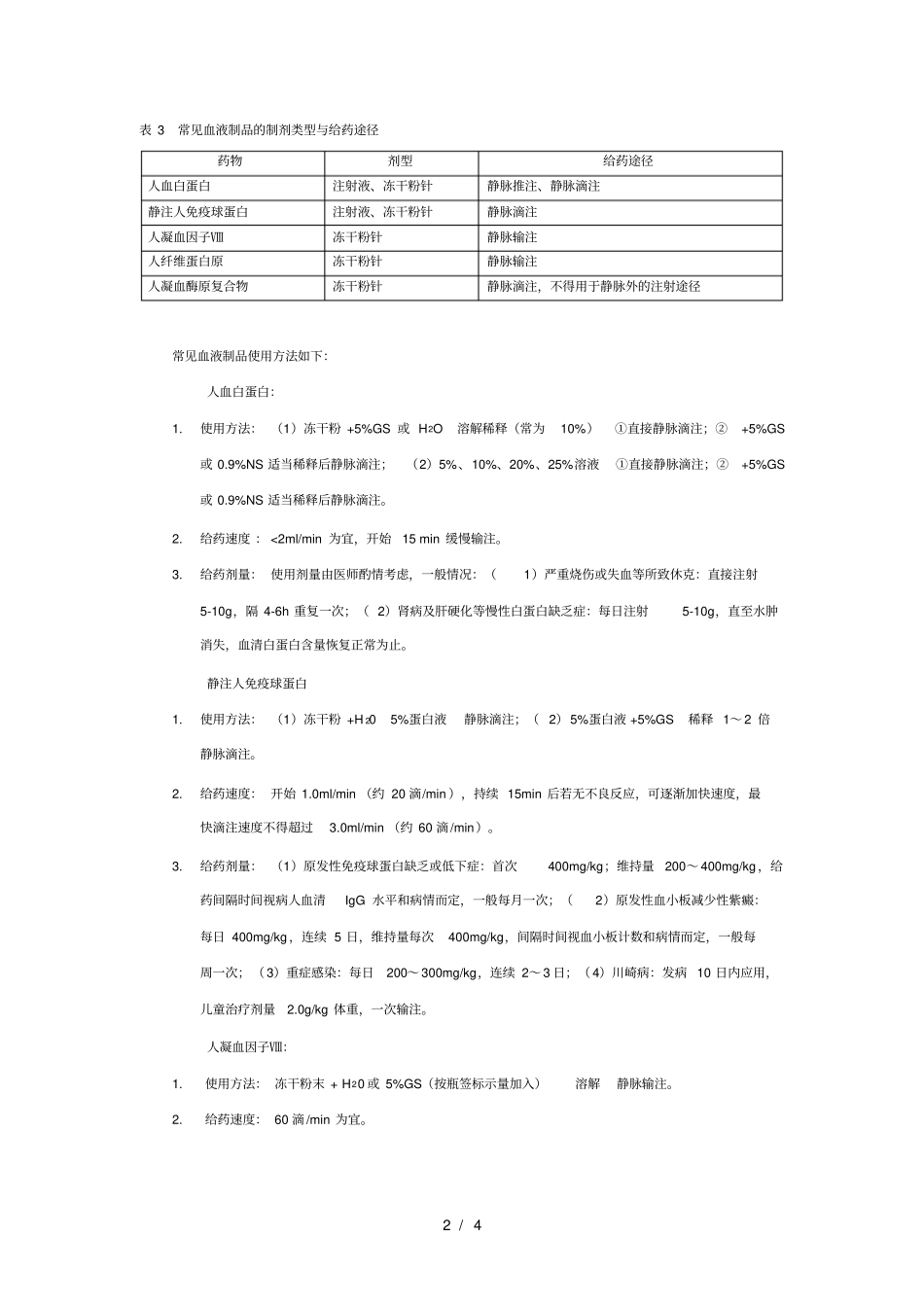 血液制品点评标准_第2页