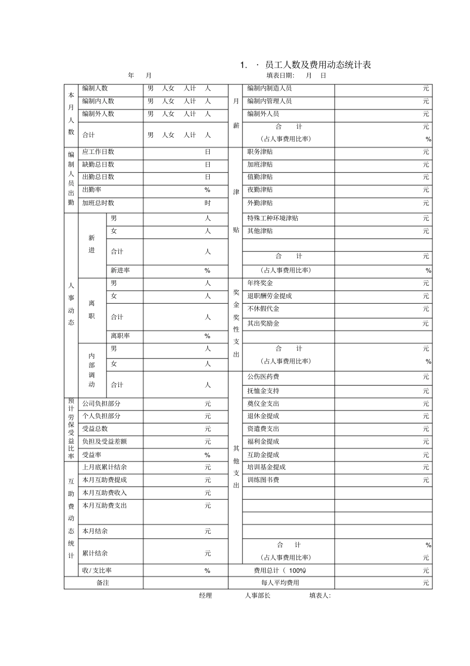 行政人事表格大全_第1页