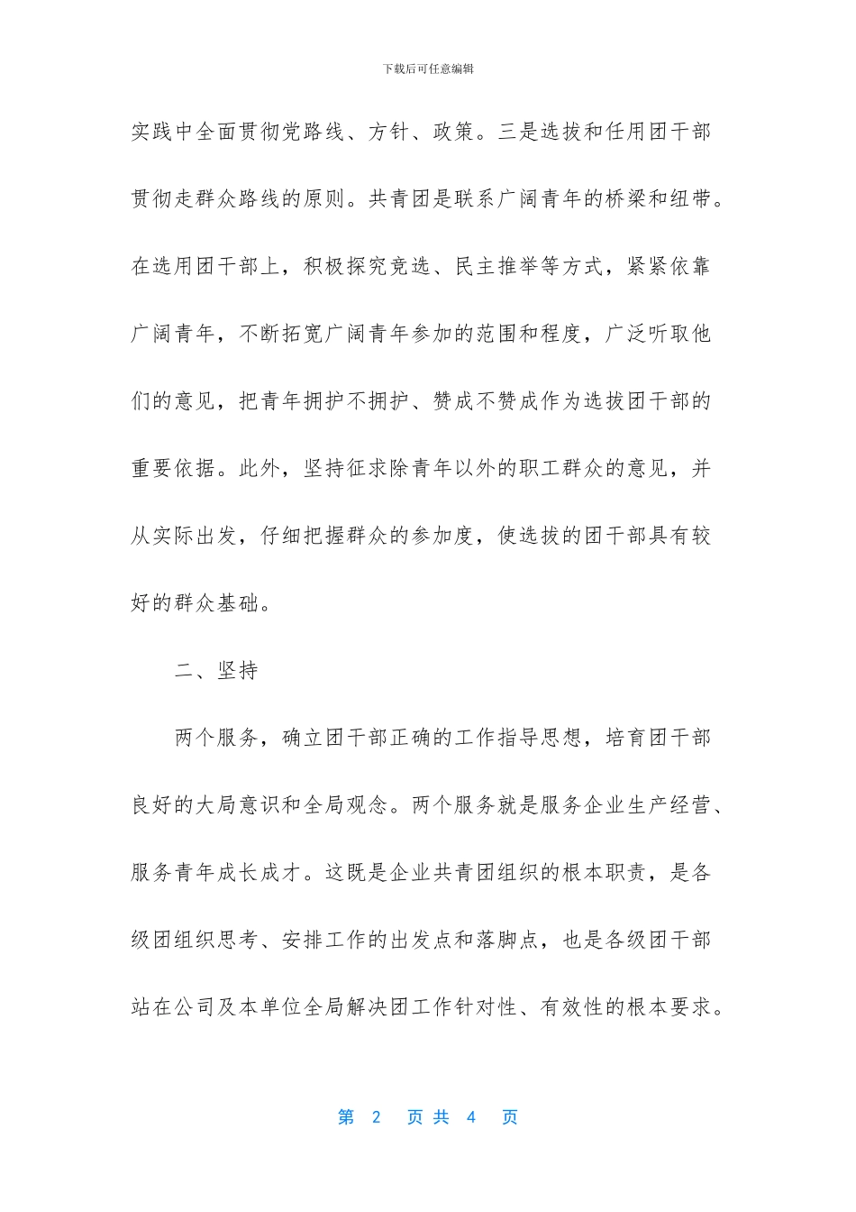 公司企业共青团工作总结报告范文_第2页