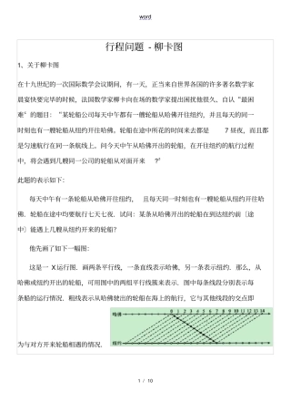 行程问题柳卡图