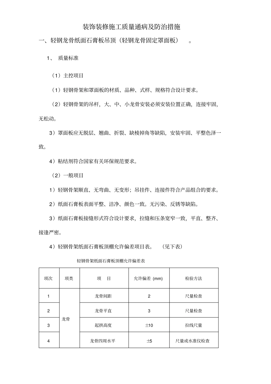 装修工程质量通病及整改措施_第1页