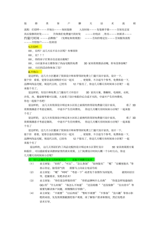 装修类客户聊天话术流程