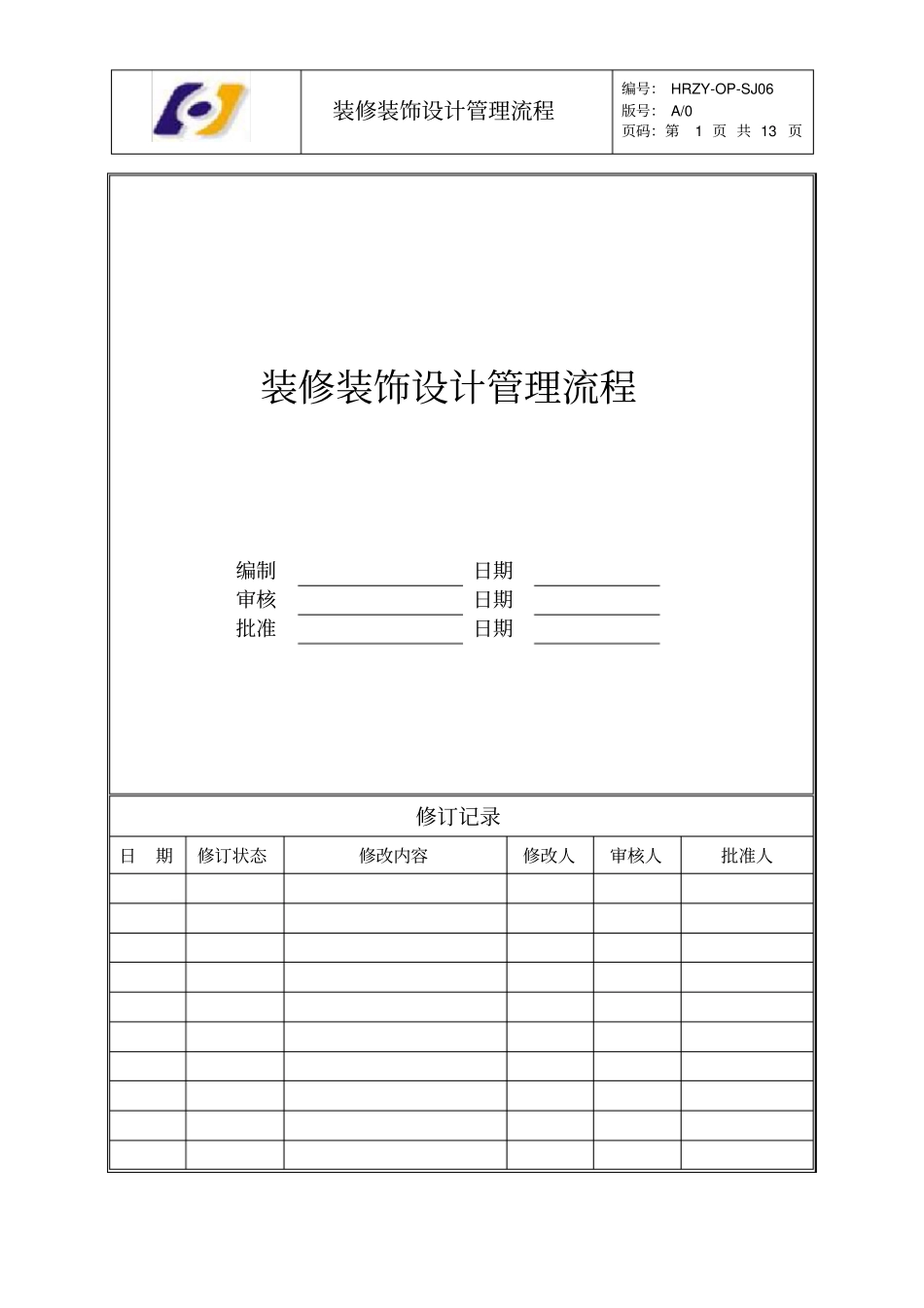装修装饰设计管理流程_第1页