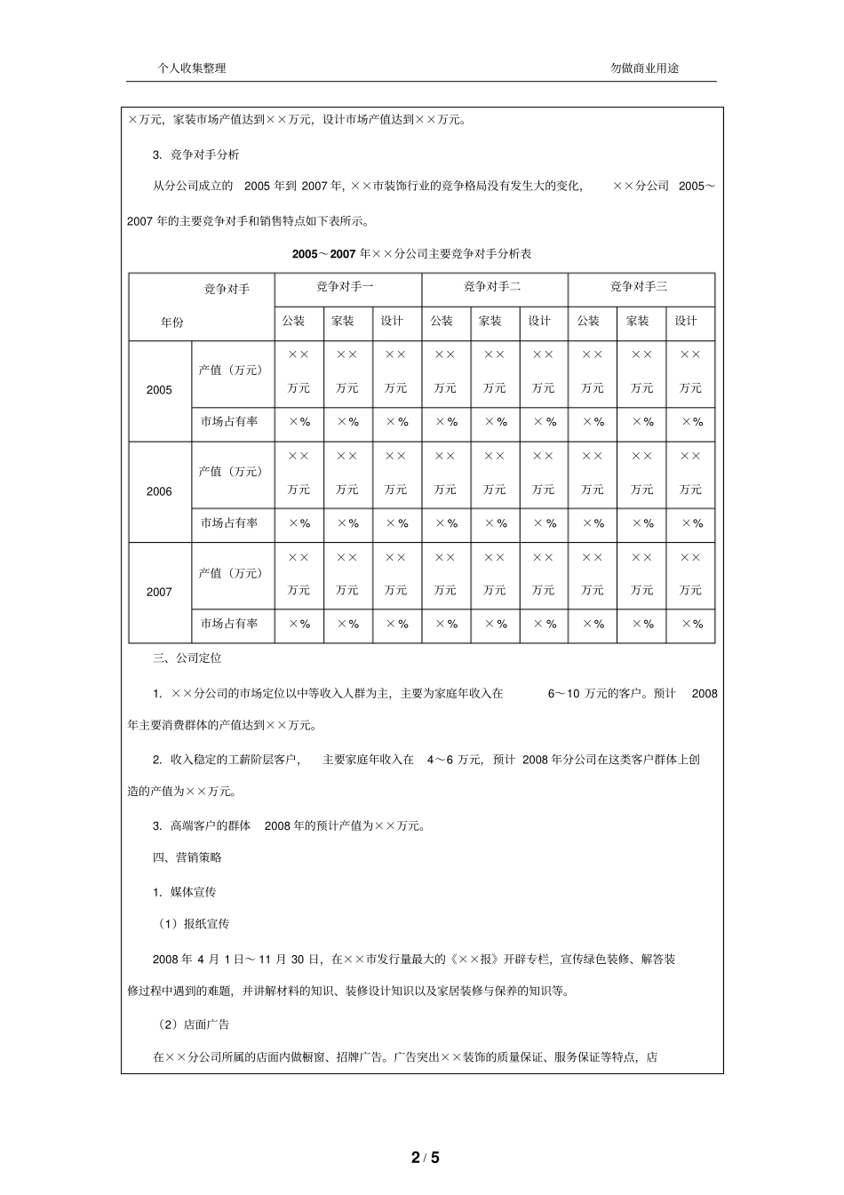 装饰分公司营销技术方案_第2页