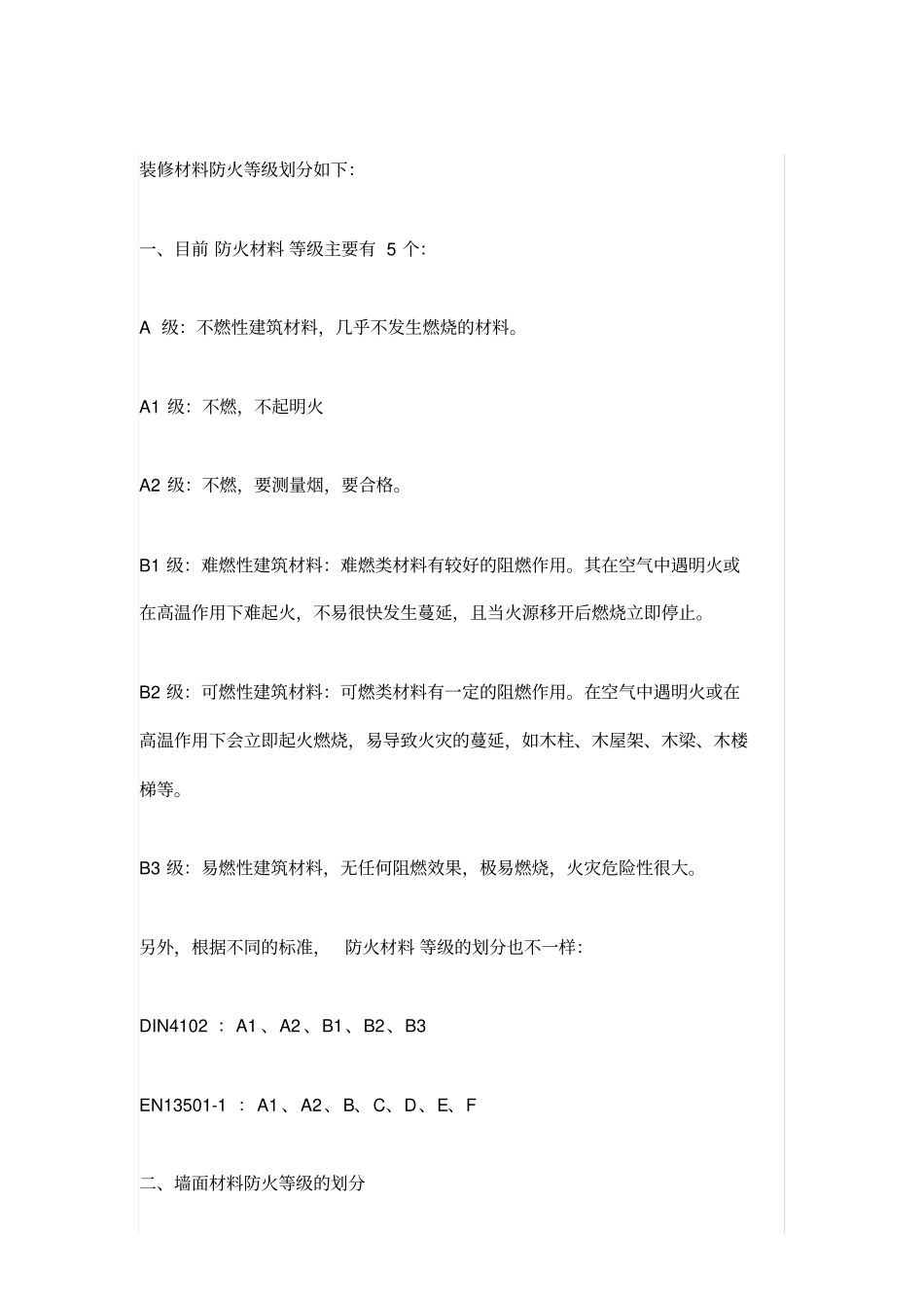 装饰材料防火等级_第1页